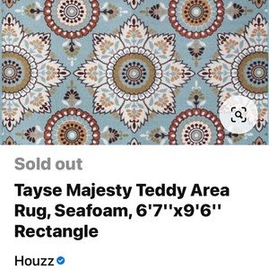 Tayse Rugs Majesty Seafoam Area Rug. I am looking for this rug for myself